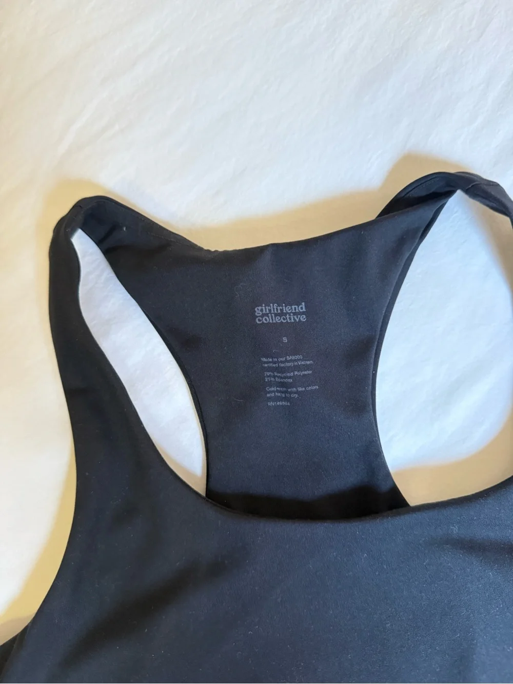 Girlfriend Black Paloma Racerback Bra